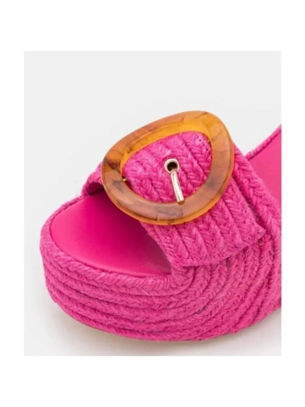 Cult Gaia Cleia Platform Sandal in Qajar Rose, Size: 7